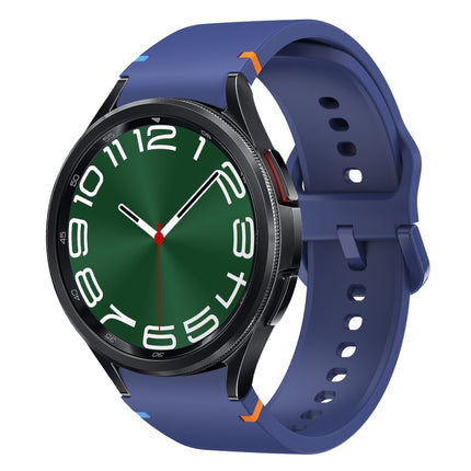 Flat Sewing Design Silicone Watch Band, For Samsung Galaxy Watch FE 40mm, For Samsung Galaxy Watch 7 44mm, For Samsung Galaxy Watch 7 40mm, For Samsung Galaxy Watch 6 Classic 43 / 47mm
