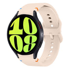 Flat Sewing Design Silicone Watch Band, For Samsung Galaxy Watch 6 40 / 44mm, For Sansung Galaxy Watch 5 Pro Golf Edition, For Samsung Galaxy Watch 5 Golf Edition, For Samsung Galaxy Watch 5 40 / 44mm
