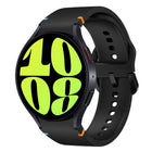 Flat Sewing Design Silicone Watch Band, For Samsung Galaxy Watch 6 40 / 44mm, For Sansung Galaxy Watch 5 Pro Golf Edition, For Samsung Galaxy Watch 5 Golf Edition, For Samsung Galaxy Watch 5 40 / 44mm