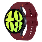 Flat Sewing Design Silicone Watch Band, For Samsung Galaxy Watch 6 40 / 44mm, For Sansung Galaxy Watch 5 Pro Golf Edition, For Samsung Galaxy Watch 5 Golf Edition, For Samsung Galaxy Watch 5 40 / 44mm