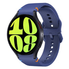 Flat Sewing Design Silicone Watch Band, For Samsung Galaxy Watch 6 40 / 44mm, For Sansung Galaxy Watch 5 Pro Golf Edition, For Samsung Galaxy Watch 5 Golf Edition, For Samsung Galaxy Watch 5 40 / 44mm