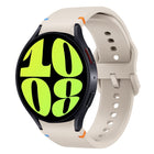 Flat Sewing Design Silicone Watch Band, For Samsung Galaxy Watch 6 40 / 44mm, For Sansung Galaxy Watch 5 Pro Golf Edition, For Samsung Galaxy Watch 5 Golf Edition, For Samsung Galaxy Watch 5 40 / 44mm