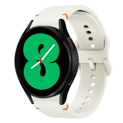 Flat Sewing Design Silicone Watch Band, For Sansung Galaxy Watch5 Pro 45mm, Fou Samsung Galaxy Watch 4 40 / 44mm, For Samsung Galaxy Watch 4 Classic 42 / 46mm - DealBuddy