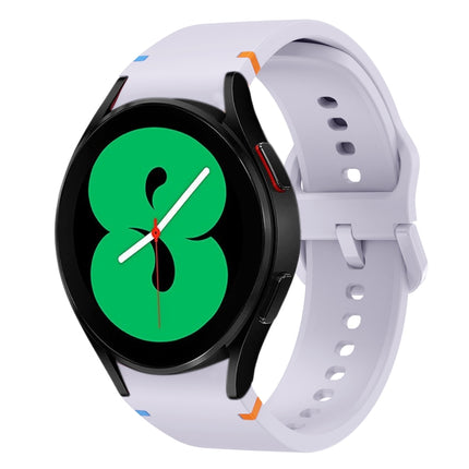 Flat Sewing Design Silicone Watch Band, For Sansung Galaxy Watch5 Pro 45mm, Fou Samsung Galaxy Watch 4 40 / 44mm, For Samsung Galaxy Watch 4 Classic 42 / 46mm - DealBuddy