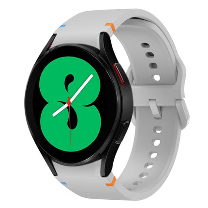 Flat Sewing Design Silicone Watch Band, For Sansung Galaxy Watch5 Pro 45mm, Fou Samsung Galaxy Watch 4 40 / 44mm, For Samsung Galaxy Watch 4 Classic 42 / 46mm - DealBuddy