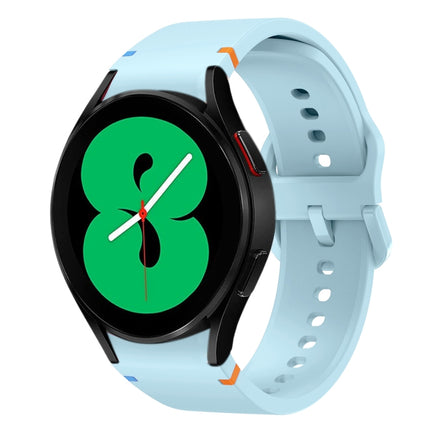 Flat Sewing Design Silicone Watch Band, For Sansung Galaxy Watch5 Pro 45mm, Fou Samsung Galaxy Watch 4 40 / 44mm, For Samsung Galaxy Watch 4 Classic 42 / 46mm - DealBuddy