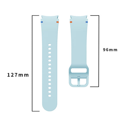 Flat Sewing Design Silicone Watch Band, For Samsung Galaxy Watch FE 40mm, For Samsung Galaxy Watch 7 44mm, For Samsung Galaxy Watch 7 40mm, For Samsung Galaxy Watch 6 Classic 43 / 47mm