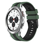 For Samsung  Galaxy Watch 4 Classic 42mm / Olive Green+Black