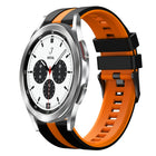 20mm Two Color Sports Silicone Watch Band, For Samsung  Galaxy Watch 4 Classic 42mm, For Samsung Galaxy Watch Active 2 44mm, For Samsung Galaxy Watch Active 2 40mm - DealBuddy