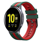 For Samsung Galaxy Watch Active 2 40mm / Green+Red