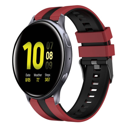 20mm Two Color Sports Silicone Watch Band, For Samsung  Galaxy Watch 4 Classic 42mm, For Samsung Galaxy Watch Active 2 44mm, For Samsung Galaxy Watch Active 2 40mm - DealBuddy
