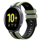 For Samsung Galaxy Watch Active 2 44mm / Light Green+Black
