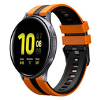 For Samsung Galaxy Watch Active 2 44mm / Orange+Black