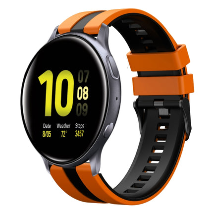 20mm Two Color Sports Silicone Watch Band, For Samsung  Galaxy Watch 4 Classic 42mm, For Samsung Galaxy Watch Active 2 44mm, For Samsung Galaxy Watch Active 2 40mm - DealBuddy