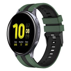 For Samsung Galaxy Watch Active 2 44mm / Olive Green+Black