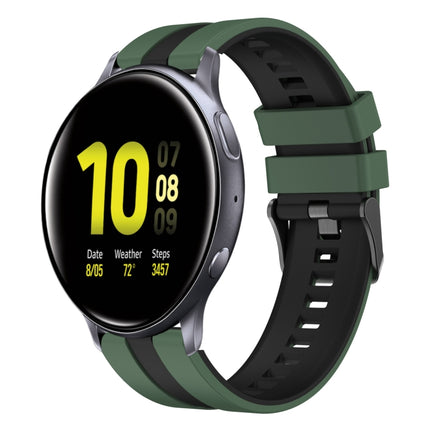 20mm Two Color Sports Silicone Watch Band, For Samsung  Galaxy Watch 4 Classic 42mm, For Samsung Galaxy Watch Active 2 44mm, For Samsung Galaxy Watch Active 2 40mm - DealBuddy