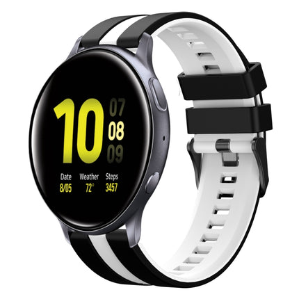 20mm Two Color Sports Silicone Watch Band, For Samsung  Galaxy Watch 4 Classic 42mm, For Samsung Galaxy Watch Active 2 44mm, For Samsung Galaxy Watch Active 2 40mm - DealBuddy