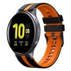For Samsung Galaxy Watch Active 2 44mm / Black+Orange