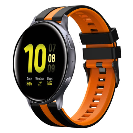 20mm Two Color Sports Silicone Watch Band, For Samsung  Galaxy Watch 4 Classic 42mm, For Samsung Galaxy Watch Active 2 44mm, For Samsung Galaxy Watch Active 2 40mm - DealBuddy