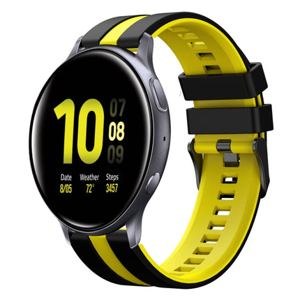 20mm Two Color Sports Silicone Watch Band, For Samsung  Galaxy Watch 4 Classic 42mm, For Samsung Galaxy Watch Active 2 44mm, For Samsung Galaxy Watch Active 2 40mm - DealBuddy
