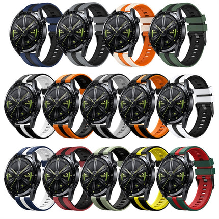 20mm Two Color Sports Silicone Watch Band