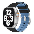 For Apple Watch Series 4 44mm / Black+Blue