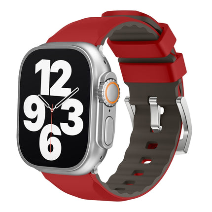 Two-Color Silicone Watch Band, For Apple Watch Series 4 44mm, For Apple Watch Series 4 40mm - DealBuddy