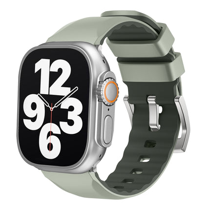 Two-Color Silicone Watch Band, For Apple Watch Series 4 44mm, For Apple Watch Series 4 40mm - DealBuddy