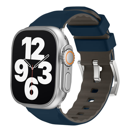 Two-Color Silicone Watch Band, For Apple Watch Series 4 44mm, For Apple Watch Series 4 40mm - DealBuddy