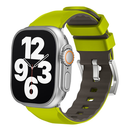 Two-Color Silicone Watch Band, For Apple Watch Series 4 44mm, For Apple Watch Series 4 40mm - DealBuddy