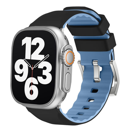 Two-Color Silicone Watch Band, For Apple Watch Series 4 44mm, For Apple Watch Series 4 40mm - DealBuddy