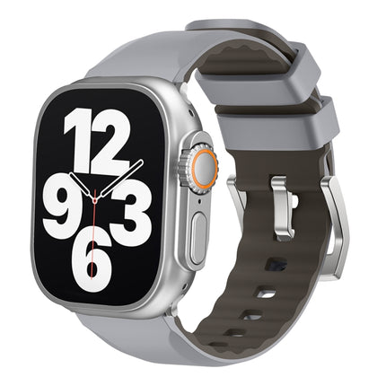 Two-Color Silicone Watch Band, For Apple Watch Series 4 44mm, For Apple Watch Series 4 40mm - DealBuddy