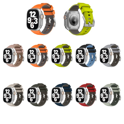 Two-Color Silicone Watch Band