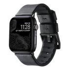 For Apple Watch SE 44mm / Black Black Buckle