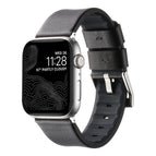 For Apple Watch SE 44mm / Coffee Sliver Buckle