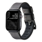 Genuine Leather Hybrid Silicone Watch Band
