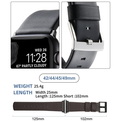 Genuine Leather Hybrid Silicone Watch Band