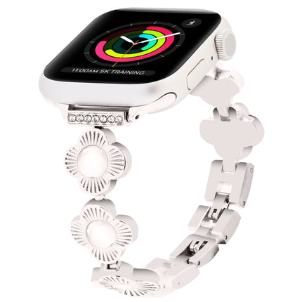 Four Leaf Clover Quick-Release Metal Chain Watch Band