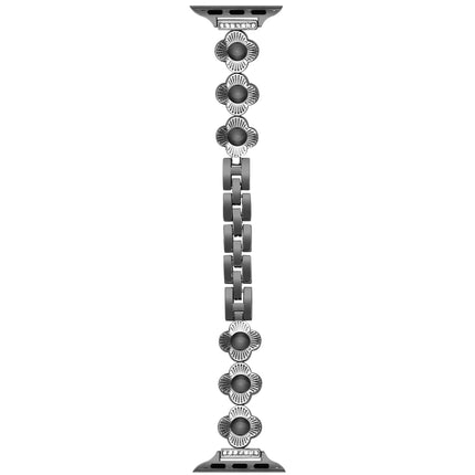 Four Leaf Clover Quick-Release Metal Chain Watch Band