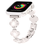 Four Leaf Clover Quick-Release Metal Chain Watch Band