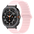 For Samsung Galaxy Watch Ultra 47mm Spot Pattern Two Color Magnetic Silicone Watch Band