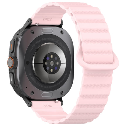 For Samsung Galaxy Watch Ultra 47mm Spot Pattern Two Color Magnetic Silicone Watch Band - DealBuddy