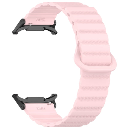 For Samsung Galaxy Watch Ultra 47mm Spot Pattern Two Color Magnetic Silicone Watch Band