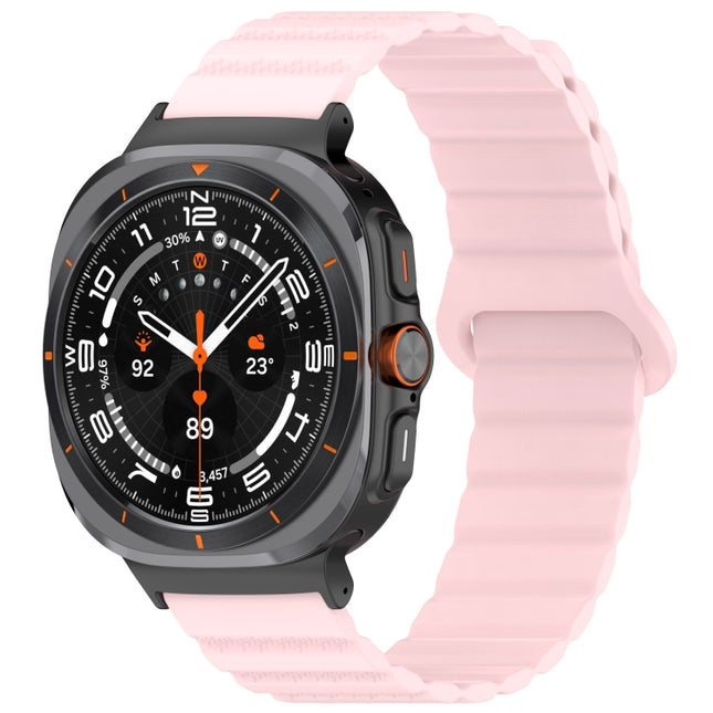 For Samsung Galaxy Watch Ultra 47mm Spot Pattern Two Color Magnetic Silicone Watch Band - DealBuddy