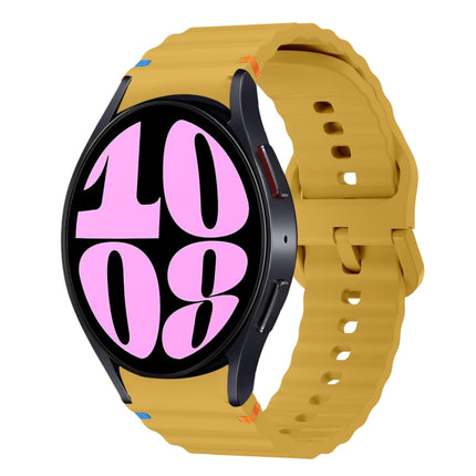 Wave Pattern Stitched Silicone Watch Band, For Samsung Galaxy Watch 7 40 / 44mm, For Samsung Galaxy Watch 6 Classic, For Samsung Galaxy Watch 6 40 / 44mm, For Samsung Galaxy Watch 5 40 / 44mm - DealBuddy