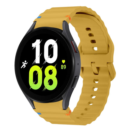Wave Pattern Stitched Silicone Watch Band, For Samsung Galaxy Watch 7 40 / 44mm, For Samsung Galaxy Watch 6 Classic, For Samsung Galaxy Watch 6 40 / 44mm, For Samsung Galaxy Watch 5 40 / 44mm - DealBuddy