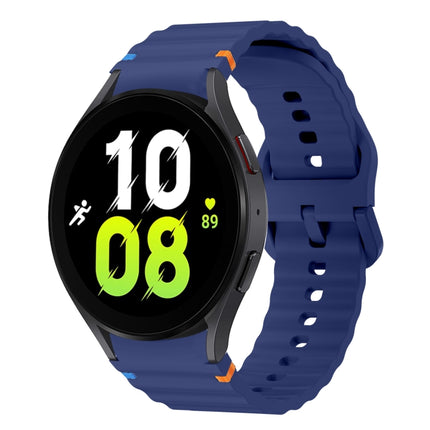 Wave Pattern Stitched Silicone Watch Band, For Samsung Galaxy Watch 7 40 / 44mm, For Samsung Galaxy Watch 6 Classic, For Samsung Galaxy Watch 6 40 / 44mm, For Samsung Galaxy Watch 5 40 / 44mm - DealBuddy