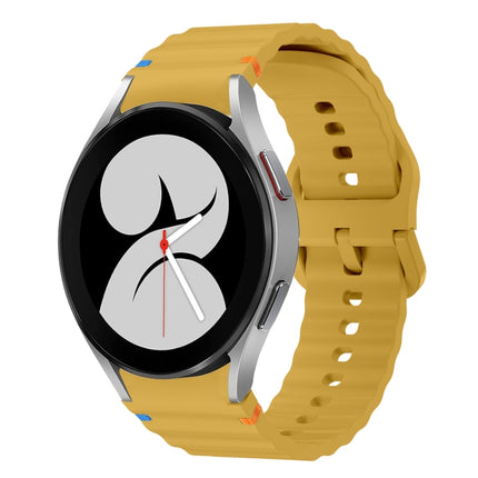 Wave Pattern Stitched Silicone Watch Band