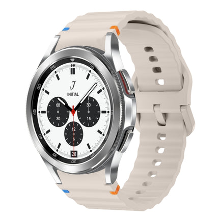 Wave Pattern Stitched Silicone Watch Band