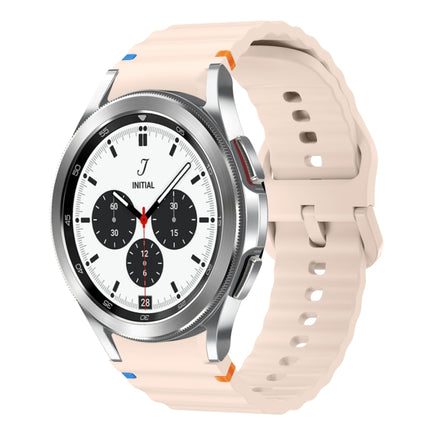 Wave Pattern Stitched Silicone Watch Band